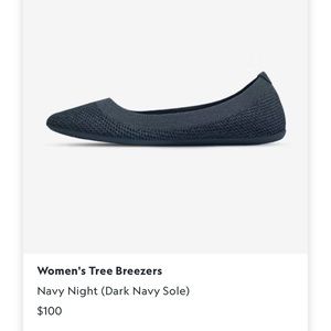 Navy Allbirds Flats size 8